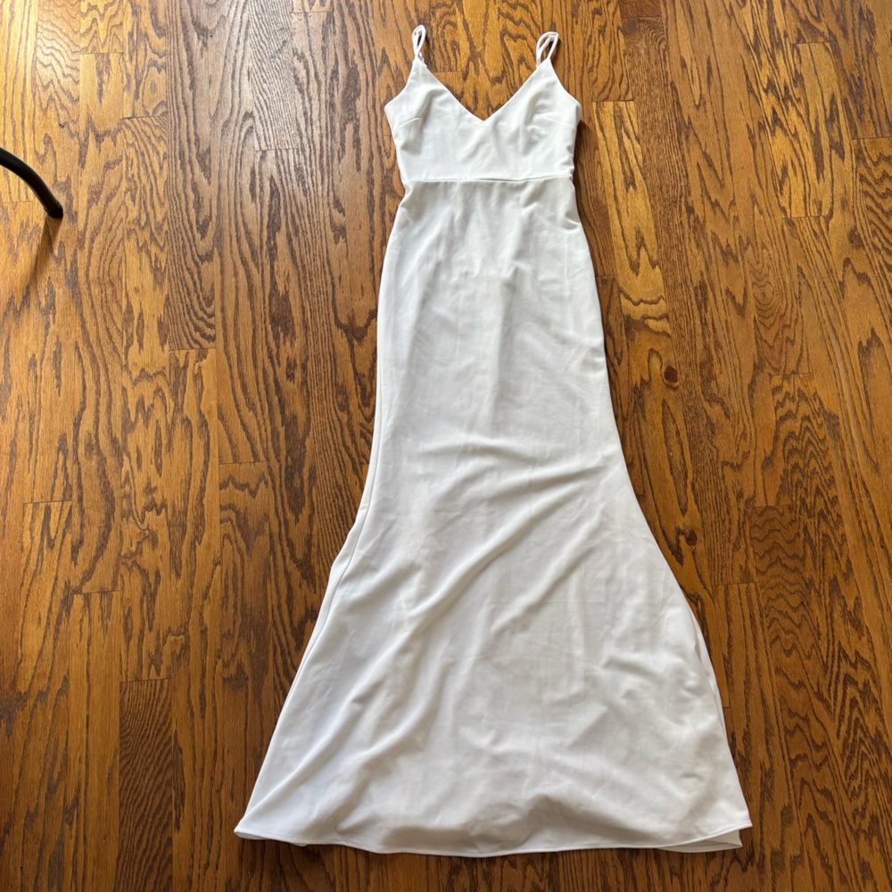 Lulus Infinite Glory White Maxi Dress - Size XS Perfect for Formal Prom Sorority - Picture 2 of 3